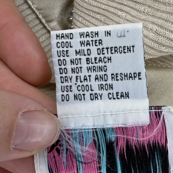 Vintage Lacy Afternoon Beige Knit Lounge Set – Size M - Picture 14 of 16